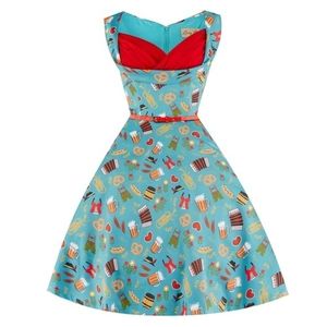 Lindy Bop UK20 US16 Oktoberfest swing dress